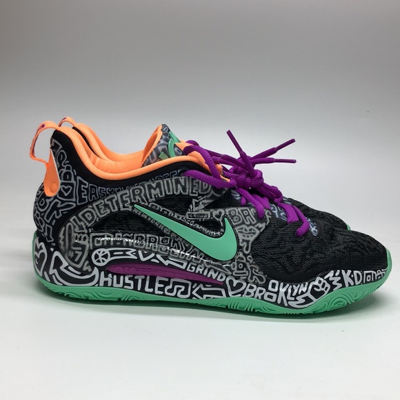 Nike KD 15 Brooklyn Courts Basketball Shoes Black Green Orange DC1975-005 NWOB - Picture 2 of 5